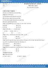 Đề số 1 - Đề kiểm tra học kì 1 - Toán lớp 4